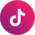 Stylized tiktok logo